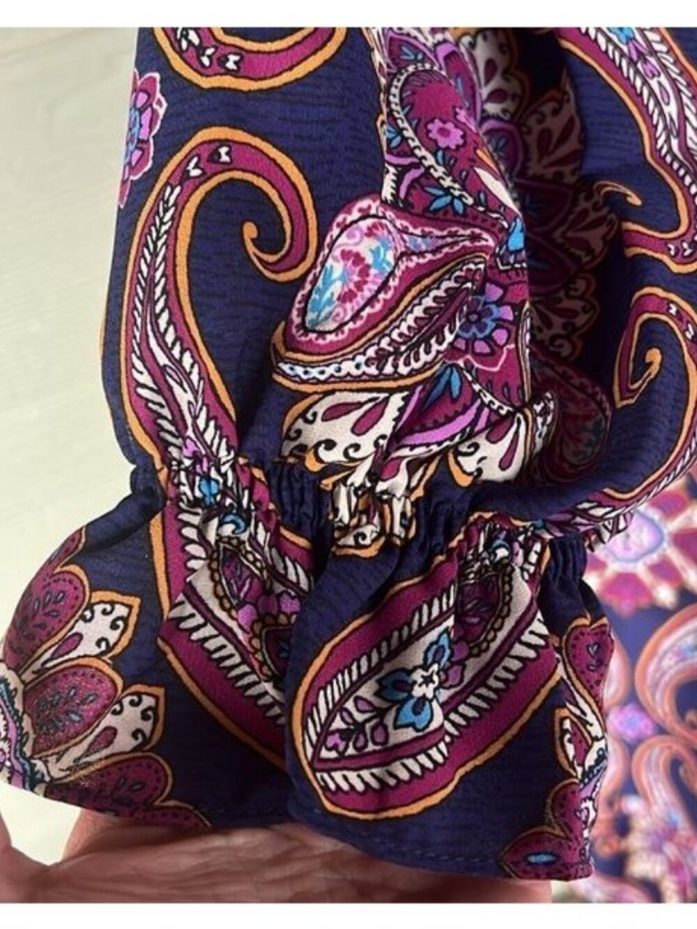 Maggy London Paisley Long Sleeve Dress - Picture 6 of 13